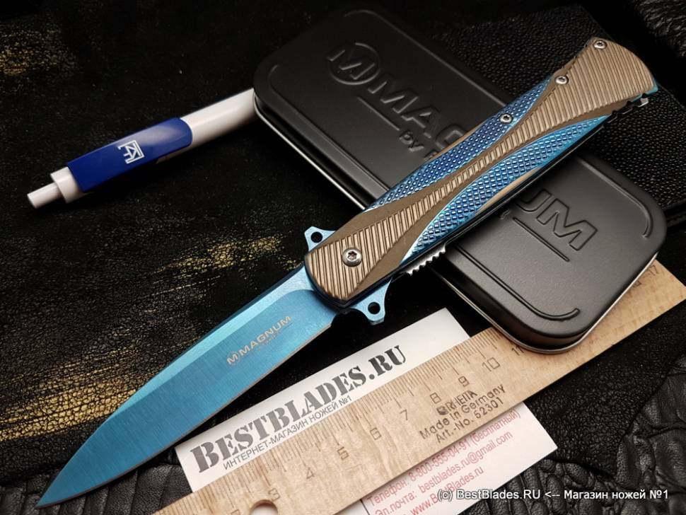 Couteau Boker modèle 01lg114 Dague Bleu