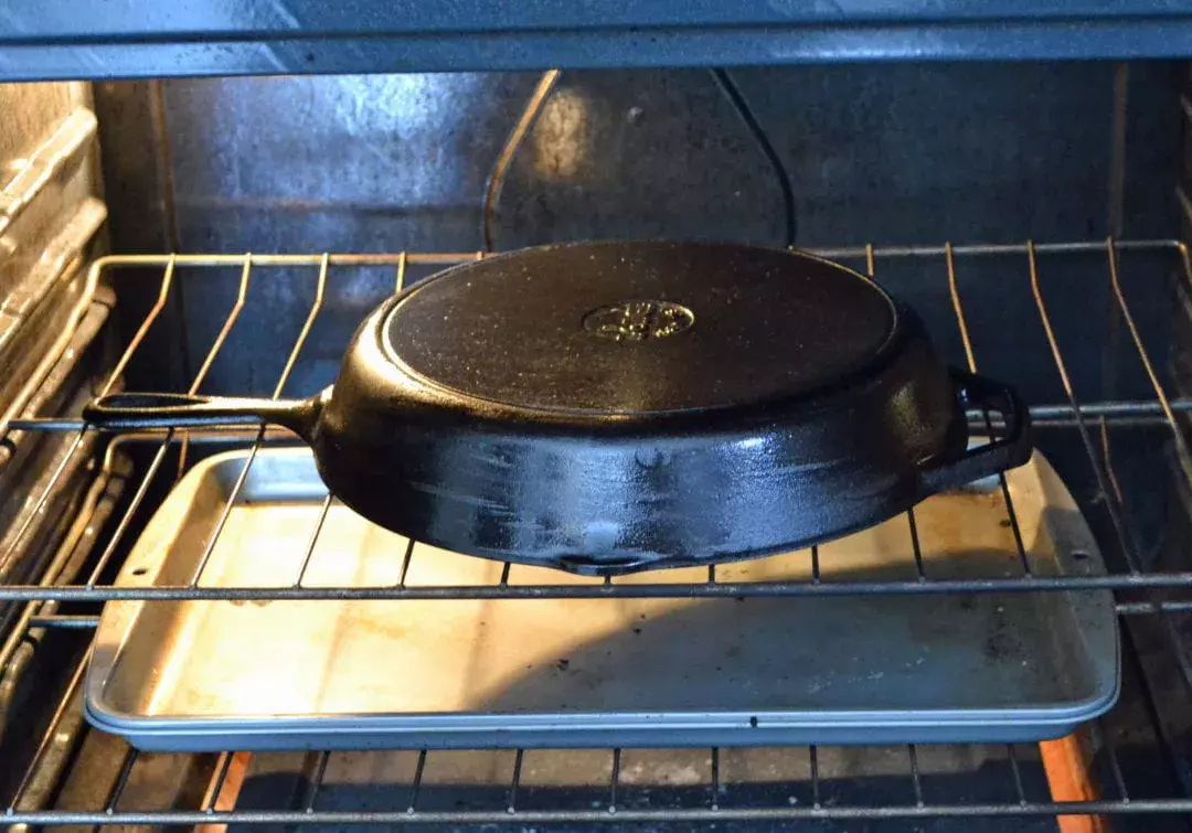 lodge pan in the oven