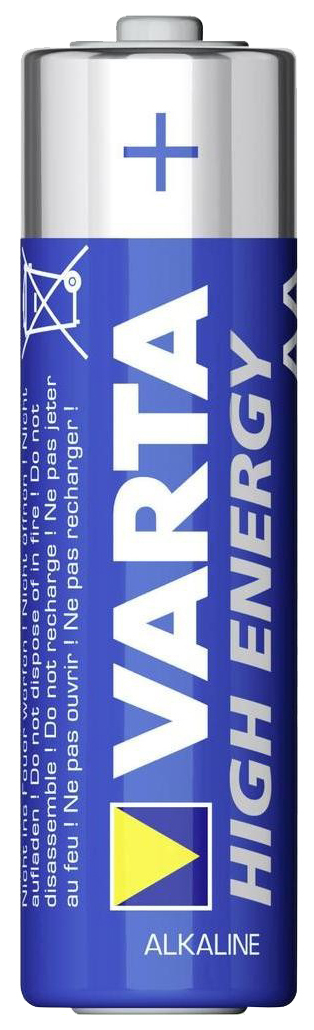 Batterij Varta Long High Energy AA 4 stuks + 4AAA 4 stuks + Varta zaklamp