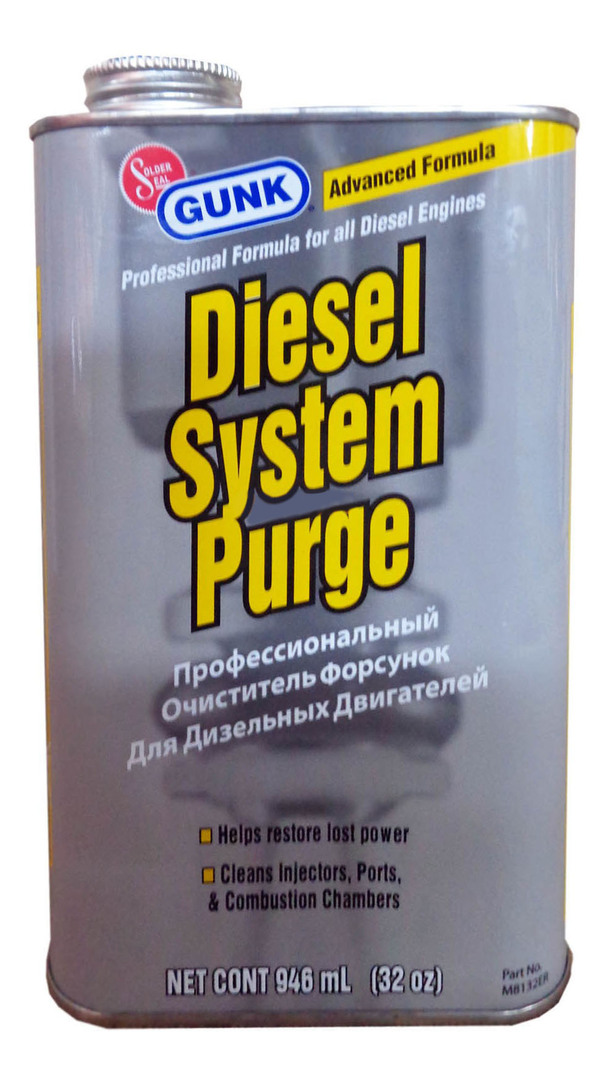 Prof, purkštukų valiklis dyzelinas, variklis, GUNK Diesel System Purge 946ml, (0.946l)