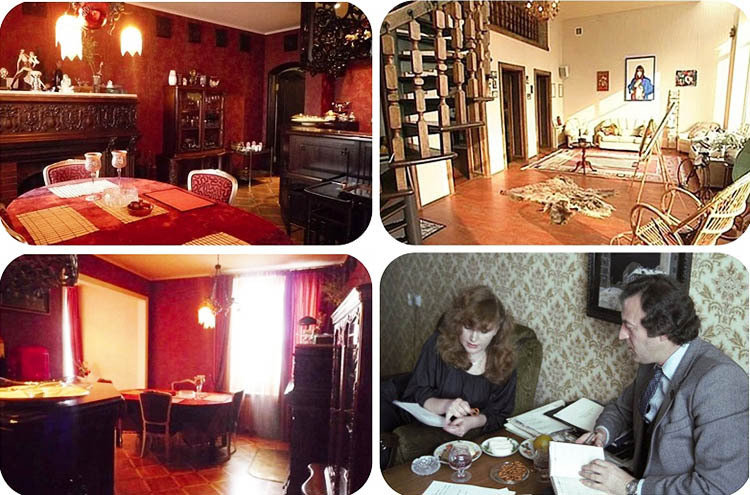 The interior of part of Alla Pugacheva's apartment was left untouched
