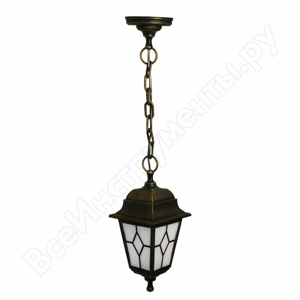 Lampe de jardinage duwi riga suspension 660 mm, 60w, or noir, mat avec motif, plastique 24142 3