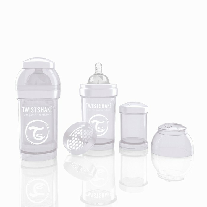 Twistshake Anti-Colic sutteflaske, hvid, 180 ml