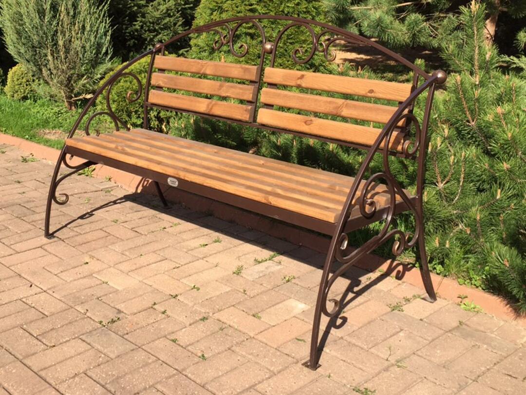 wrought iron bench design