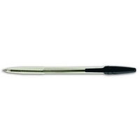 Kemijska olovka I-NOTE, prozirno plastično kućište, 0,5 mm, crno