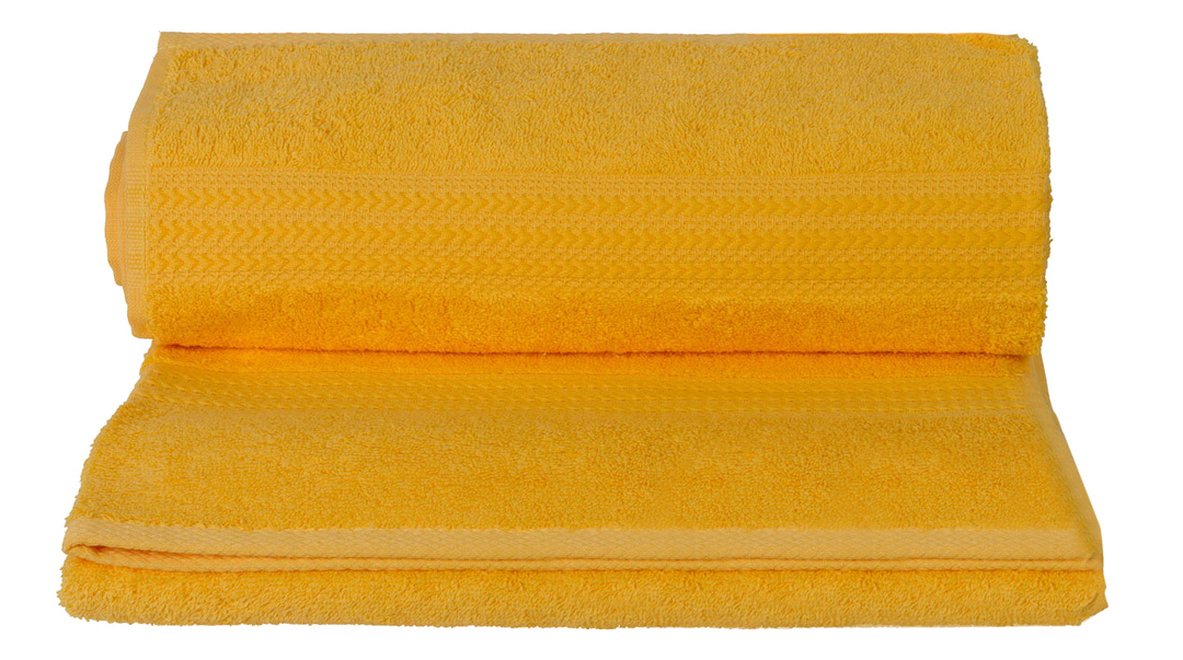 מגבת רחצה של הובי הום טקסטיל צהובה