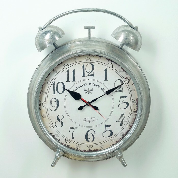 Table clock Loft, in the form of an antique alarm clock d = 37, 47 * 63 * 14 cm