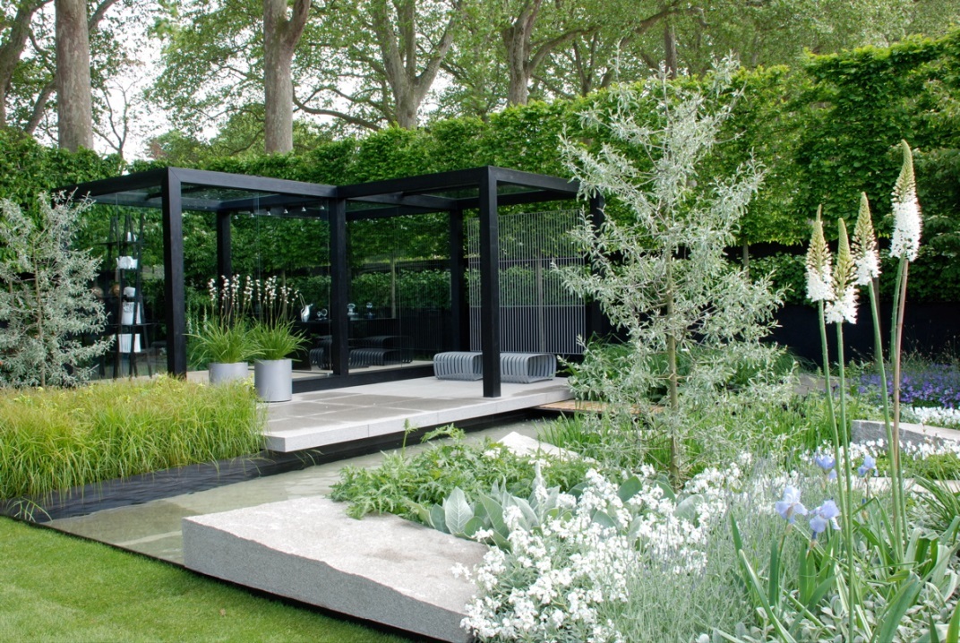 garden in the style of high-tech