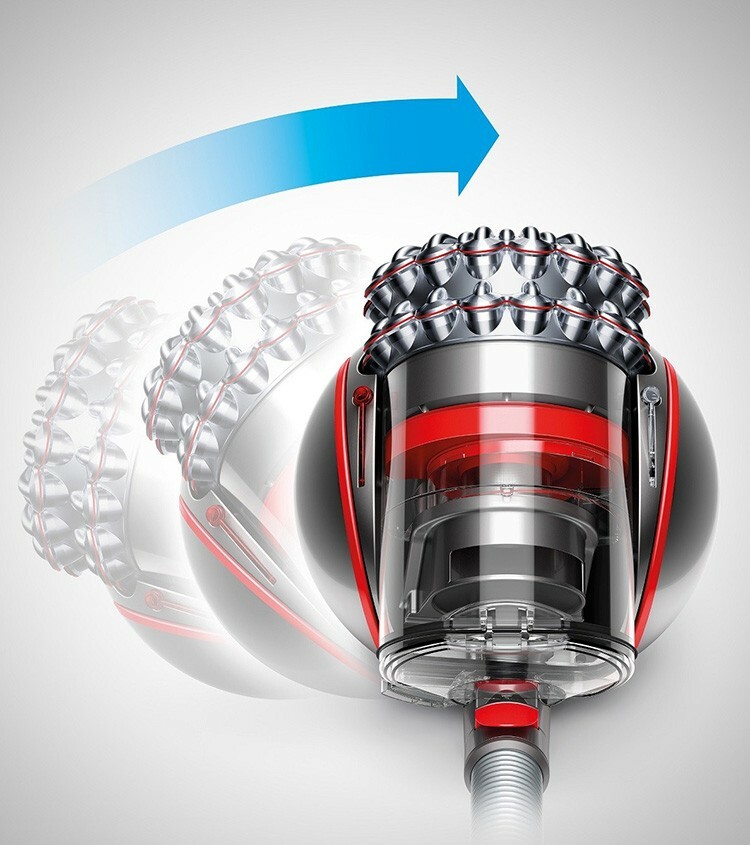 La tecnología Cinetic garantiza la estabilidad constante de la aspiradora durante su uso.