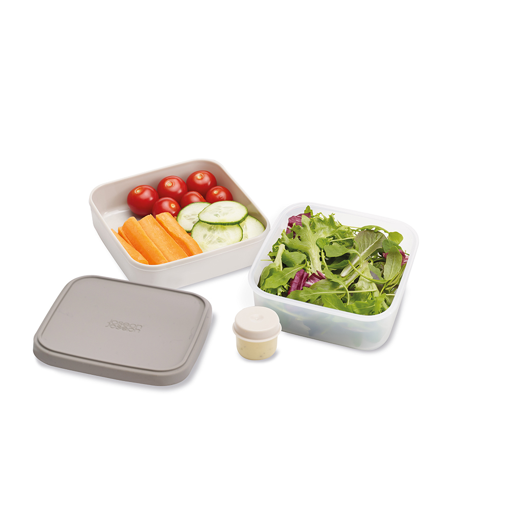 GoEat ™ kompakt matboks for salater grå