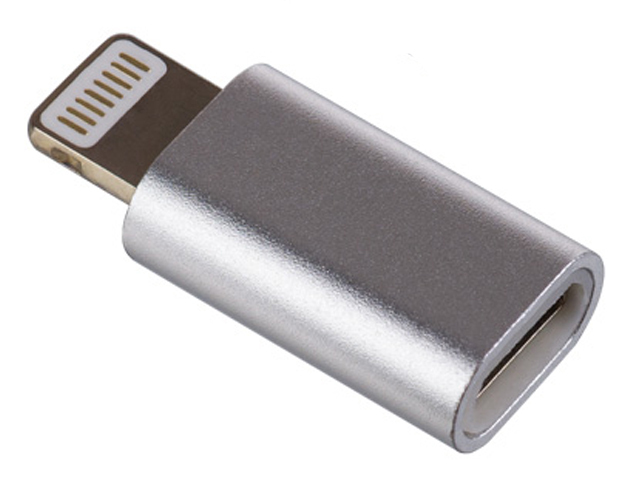 Accessoire Perfeo MicroUSB - Lightning Zilver I4313