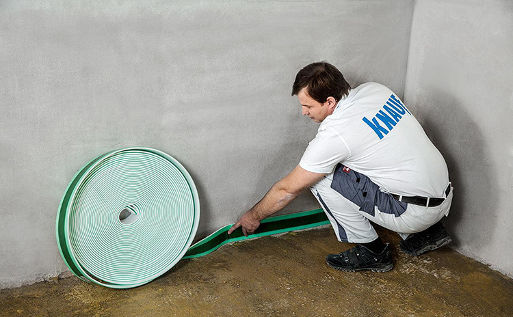 Damping tape when installing the self-leveling floor is necessary