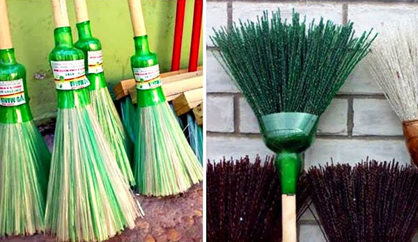 Brooms-brooms from plastic bottles