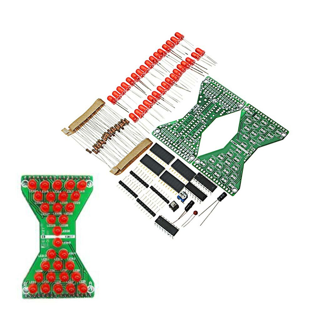 ® DIY Kit de reloj de arena electrónico Módulo de piezas de repuesto para práctica de soldadura