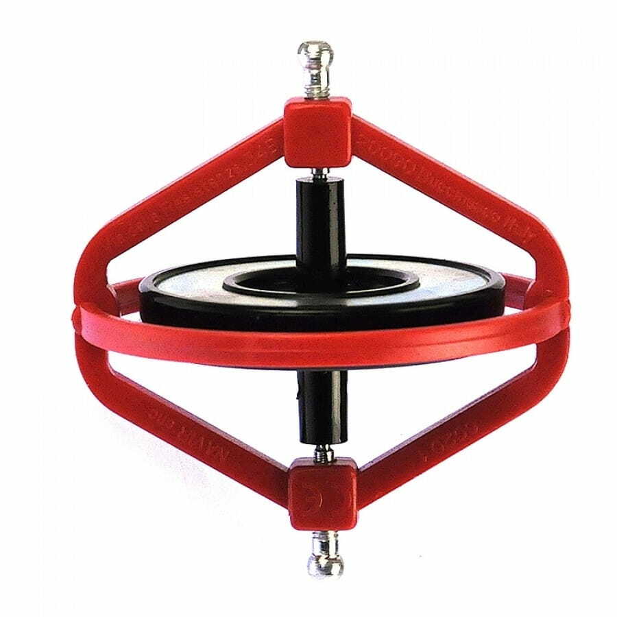 NAVIR Mini giroscópio com rotor de metal 65mm - vermelho