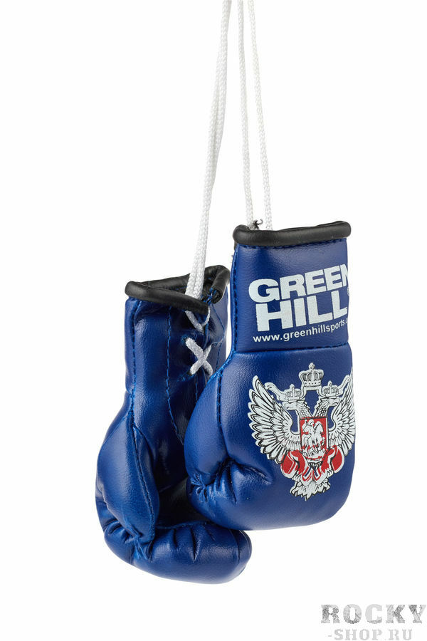 Luvas de lembrança Green Hill, double, azul Green Hill da Federação de Boxe da Federação Russa