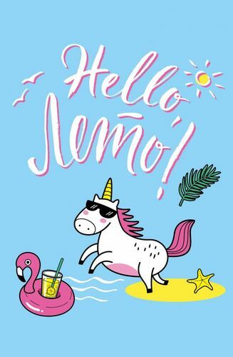 Notebook Unicorns (Hello, summer!), A5, 64 pages