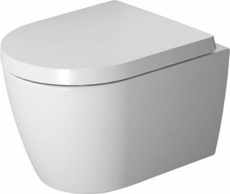 Vegghengt toalett uten kant med mikroløftsete Duravit ME av Starck 45300900A1