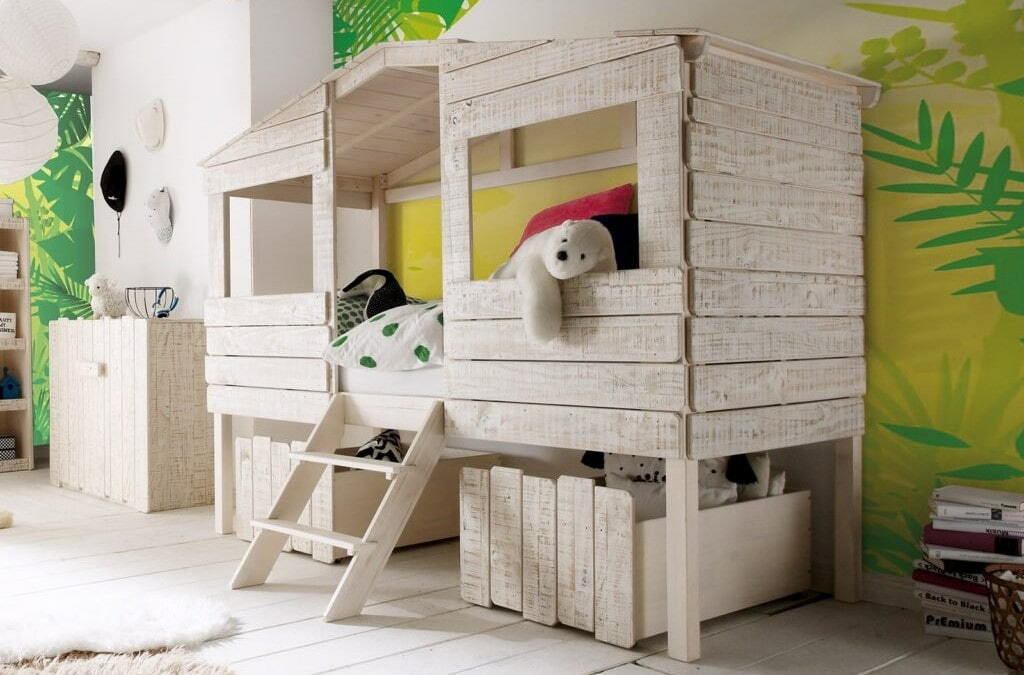 bed house chipboard