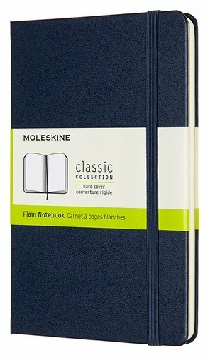Moleskine anteckningsbok, Moleskine CLASSIC Medium 115x180mm 240p. ofodrad inbunden blå