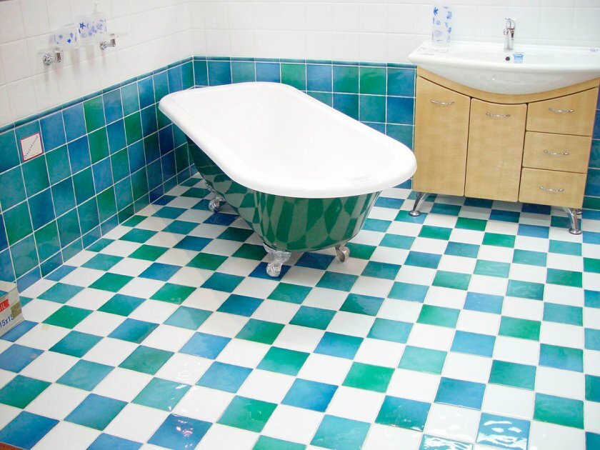 foto de diseño de azulejos de baño