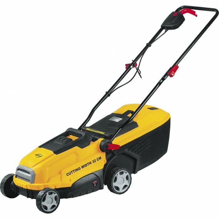 Electric lawn mower DENZEL GC-1100, 1100 W, width / height 32 cm / 30-60 mm, 30 l