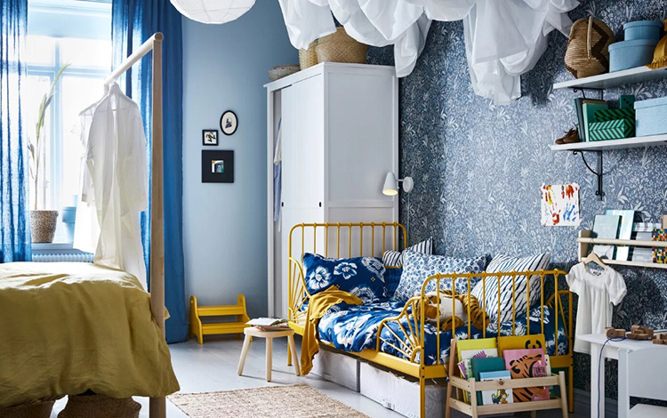 Hyggeligt hjørne til at sove i forældrenes soveværelse: trin for trin instruktioner