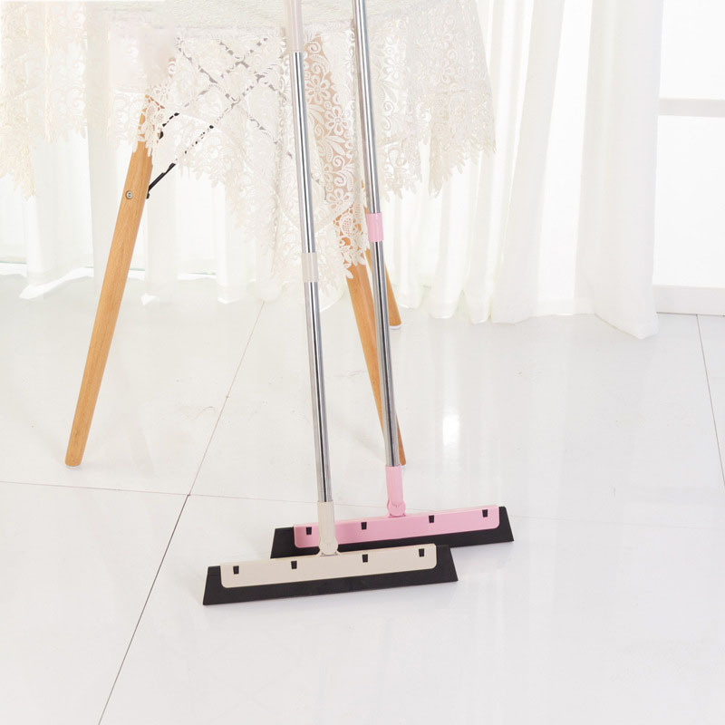 Varázslatos padlóseprő seprű háztartási tisztítógép Puha tisztító ecsetpor por mopsz hajhoz rozsdamentes acél seprű fához