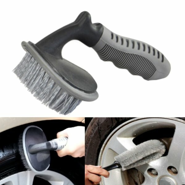 Cepillos para llantas de automóviles Cepillo de eliminación de lavado de autos Cepillo curvo Neumático de automóvil