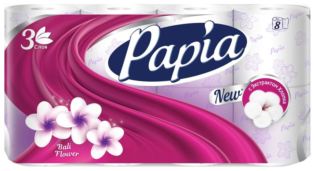 Papia Mysterious Garden toiletpapier 8 rollen