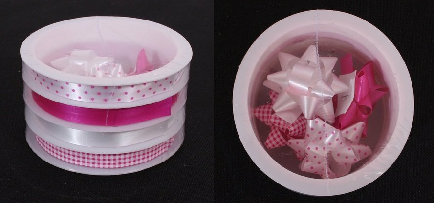 Sæt til emballering Pink mix 4 bånd (3m), 4 buer