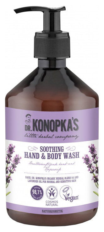 Tekuté mýdlo Dr. Konopka uklidňující 450 ml