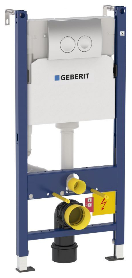 Tuvalet kurulum sistemi Geberit Duofix Delta Plattenbau 458.122.21.1 4'ü 1 arada