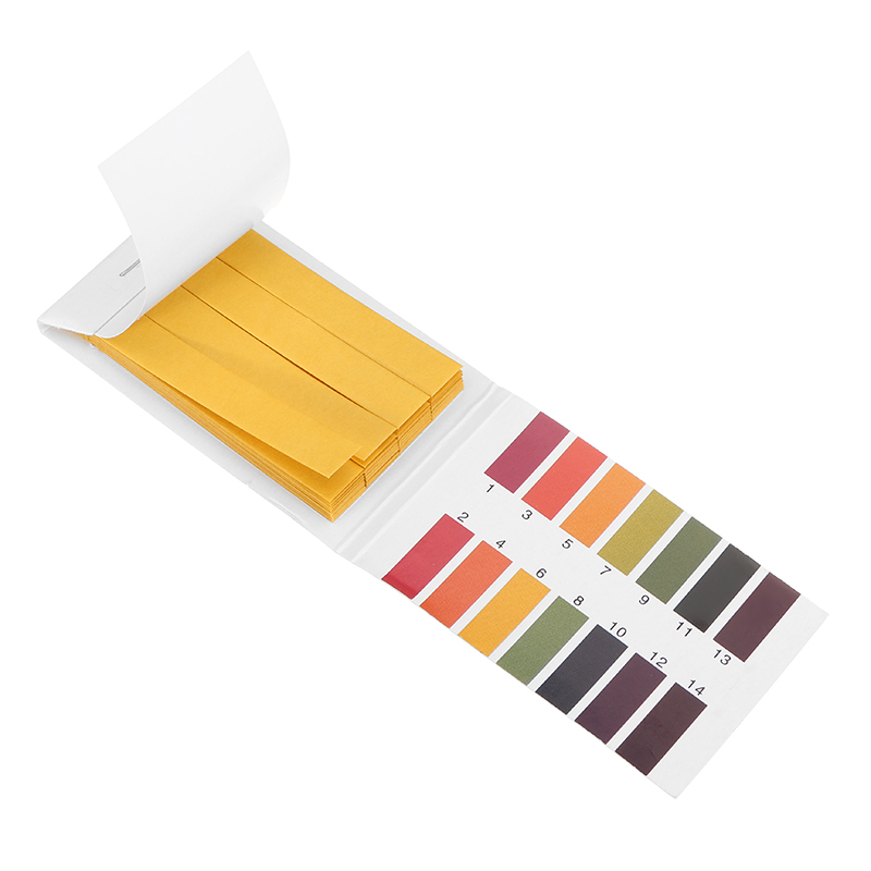 נייר בדיקה רצועות לקמוס PH נייר מחוון אוניברסלי עם ערכת צבעים