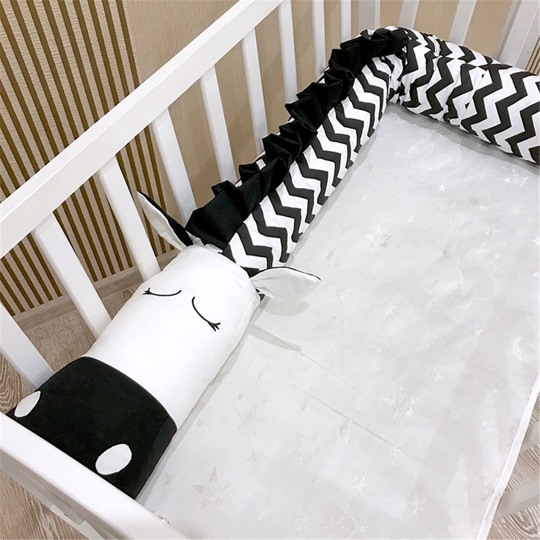 Baby coccodrillo a forma di zebra cuscino in cotone cuscino protezione paraurti culla