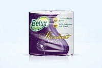 Toilettenpapier 2-lagig Belux Standard, weiß, 4 Rollen