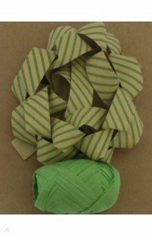 Komplekt kontor kingitusteks: vibu + lint roheline käsitöö (76946)