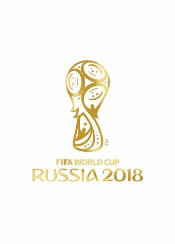Cahier d'affaires 80l. Cage d'emblème d'or de la coupe du monde de la FIFA 2018 de la série A6, reliure de télévision