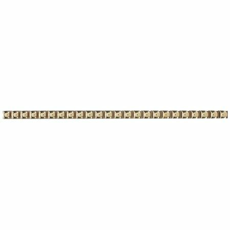 Borda " Beads" 10x250 mm de cor dourada