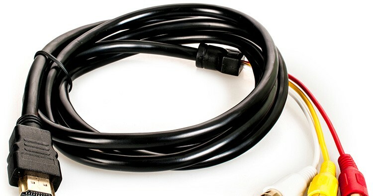 HDMI - RCA adaptera kabelis