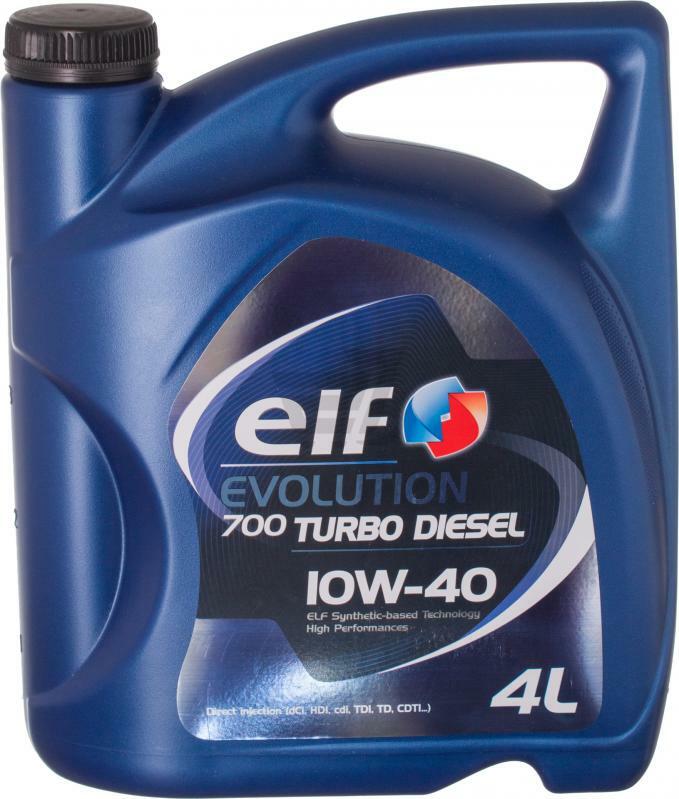 Motorno olje Elf Evolution 700 Turbo Diesel 10W40 (4 l) polsintetično