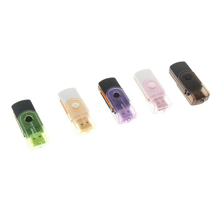 USB -kortinlukija, universaali 6 in 1 SD / SF / M2, MIX