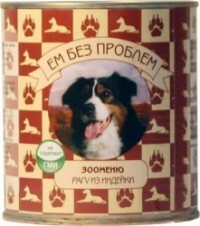 Alimentos enlatados para cães como sem problemas. Guisado de peru, 750 g