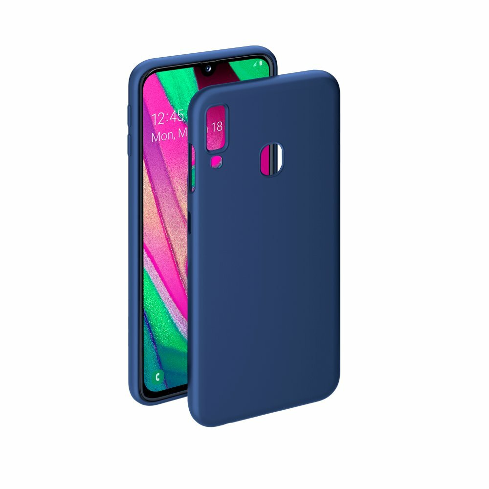 Coque Deppa Gel Color pour Samsung Galaxy A40 (2019), bleu
