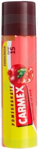 CARMEX -huulirasva, jossa granaattiomenan tuoksu, SPF15, tartu läpipainopakkaukseen