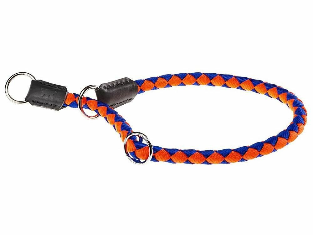 Halsband Ferplast Twist CS voor honden (35 x 1,2 cm, Oranje en blauw)