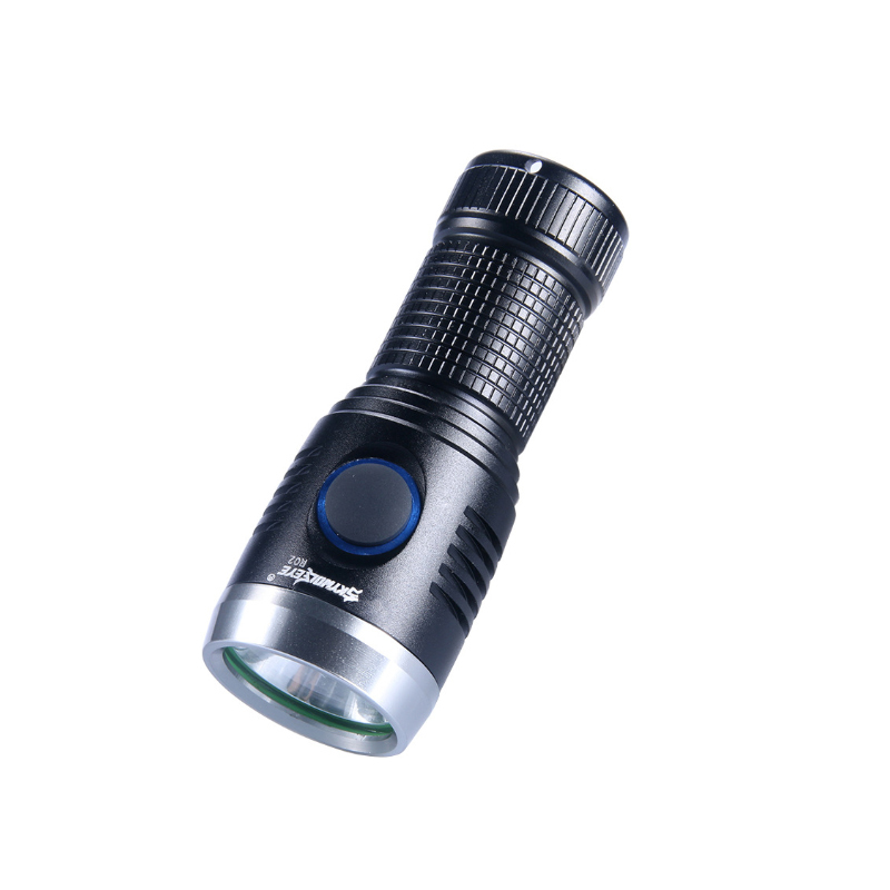  300 Lumens Flashlight 16340 Battery 3 Modes LED Work Light USB Rechargeable Emergency Light