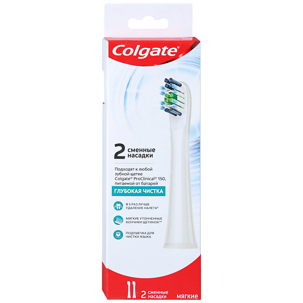 Colgate Proclinical 150 Elektrisk tannbørstehoder Erstatning for Colgate Proclinical 150 elektrisk tannbørste Batteridrevet myk