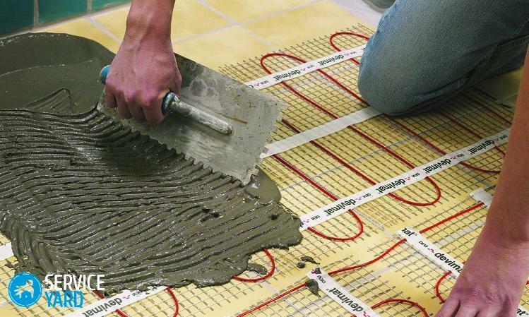 Installazione di un pavimento caldo, istruzioni per l'installazione