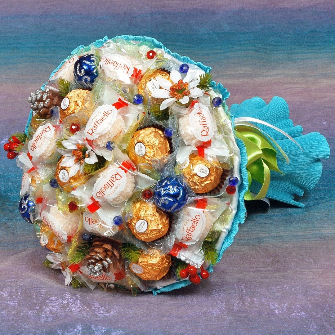 Bouquet of various sweets